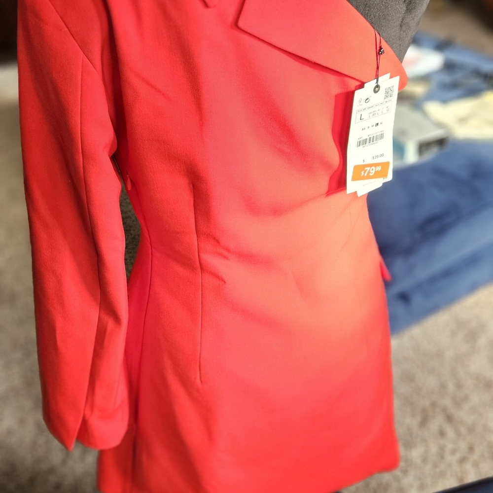 Red Tuxedo dress